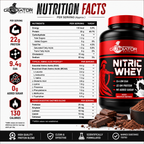 Gladiator Nutrition Nitric Whey Protein | 1kg | 60 Servings | Chocolate Flavour