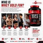 Gladiator Nutrition Whey Gold Protein 2kg | 27g Protein | Double Chocolate