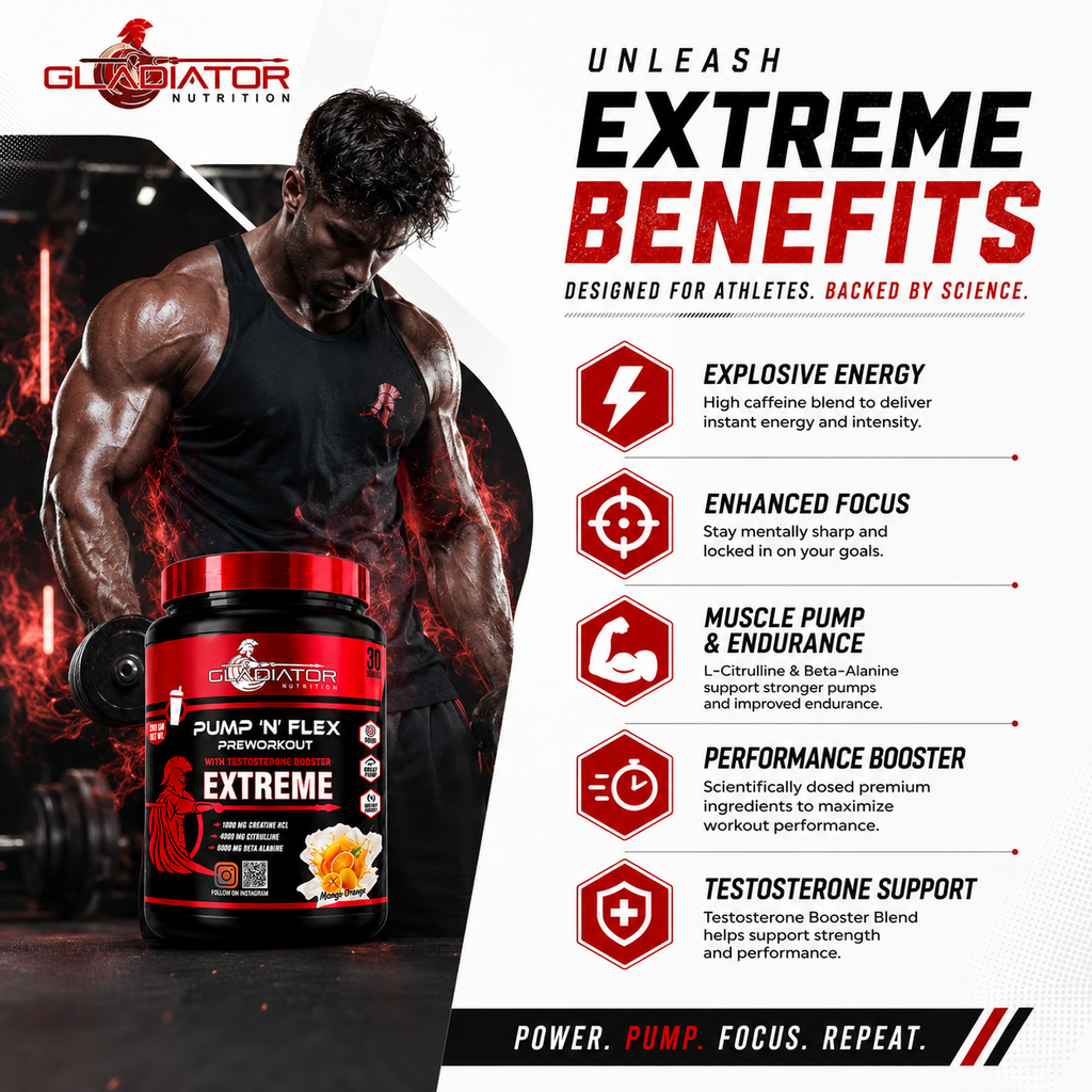 Gladiator Nutrition Pump ‘N’ Flex Extreme – Preworkout