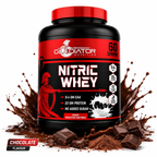 Gladiator Nutrition Nitric Whey Protein | 1kg | 60 Servings | Chocolate Flavour