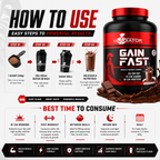 Gladiator Gain Fast Muscle Weight Gainer 3KG
