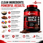 Gladiator Nutrition Whey Gold Protein 2kg | 27g Protein | Double Chocolate