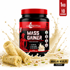 Gladiator Nutrition Mass Gainer | 22g Protein | 67g Carbs | 4.5g Fat | Weight & Muscle Gain | Malai Kulfi