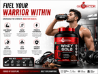 Gladiator Nutrition Whey Gold Protein 2kg | 27g Protein | Double Chocolate
