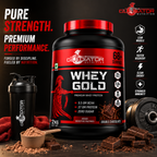 Gladiator Nutrition Whey Gold Protein 2kg | 27g Protein | Double Chocolate