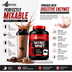 Gladiator Nutrition Nitric Whey Protein | 1kg | 60 Servings | Chocolate Flavour