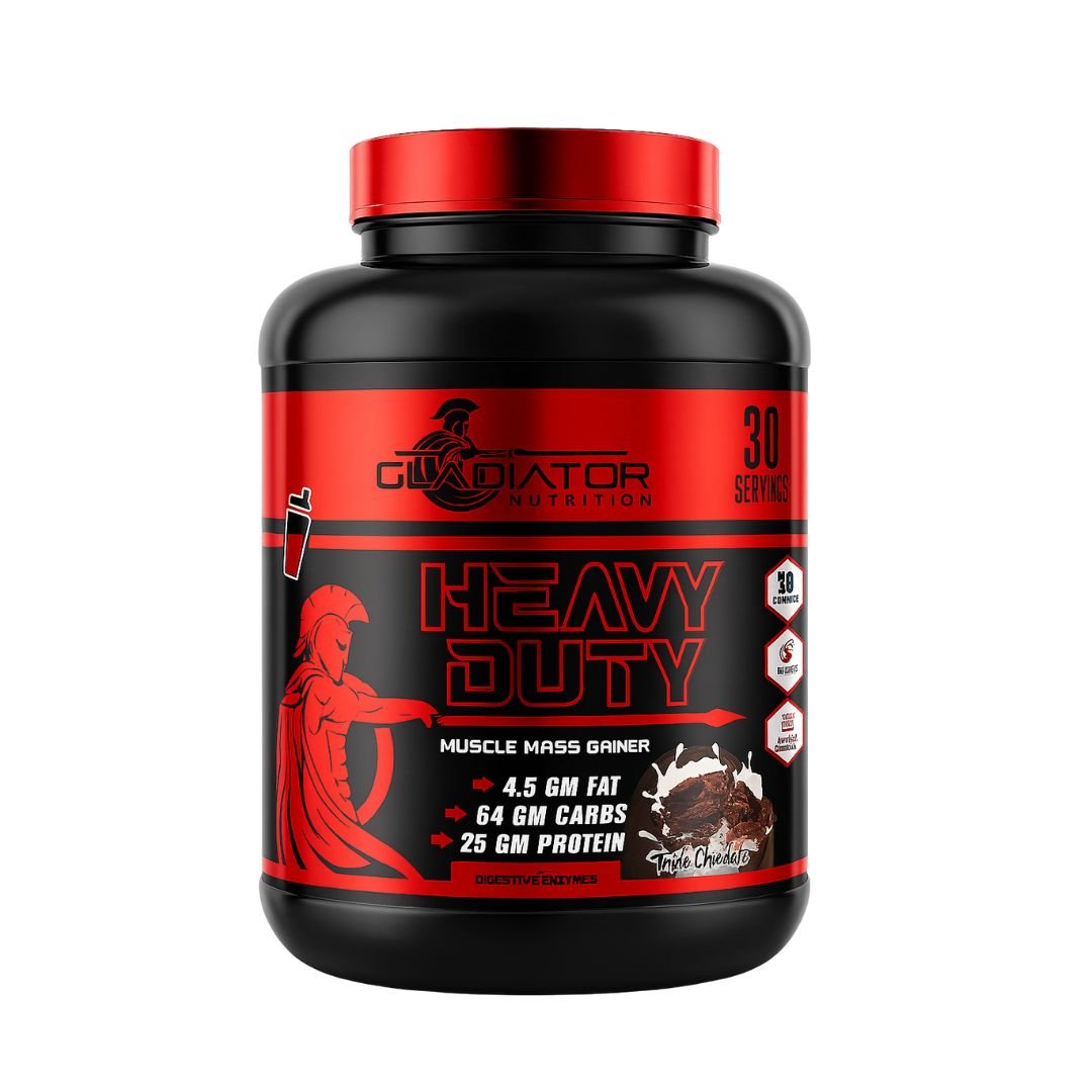 Gladiator Heavy Duty Mass Gainer 3.18kg | High Protein Muscle Gainer